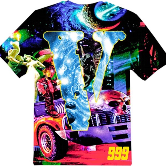 Vlone X Juice Wrld 999 Cosmic T-shirt - Picture 1 of 2